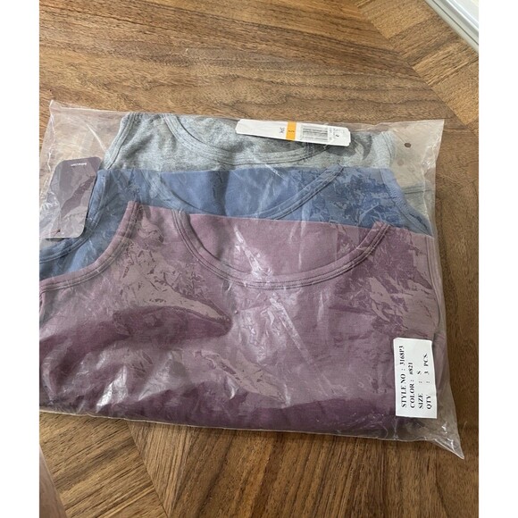 Felina 3 Pack Tank Top Size S Plum Blue And Gray - Picture 2 of 6
